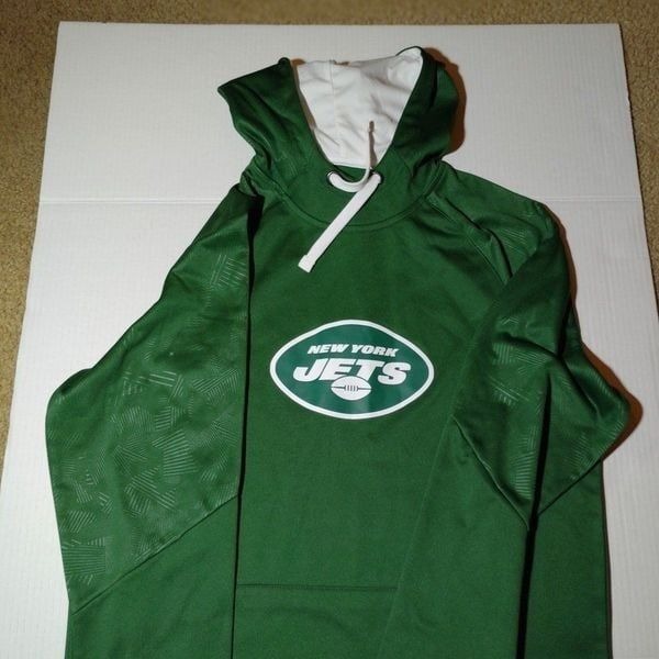 NFL Fanatics Mens NEW w/Tags Jets Green Hoodie w/New York Jets on Hood - sz. M