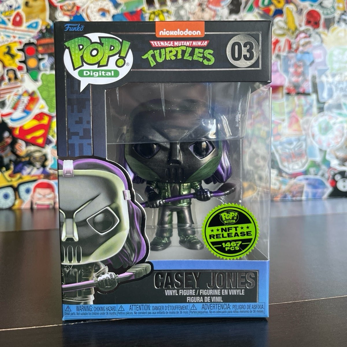 Funko POP! Digital #3 TMNT Casey Jones with Popshield
