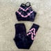 Electric & ROSE tie dye sports bra & matching leggings workout set size small