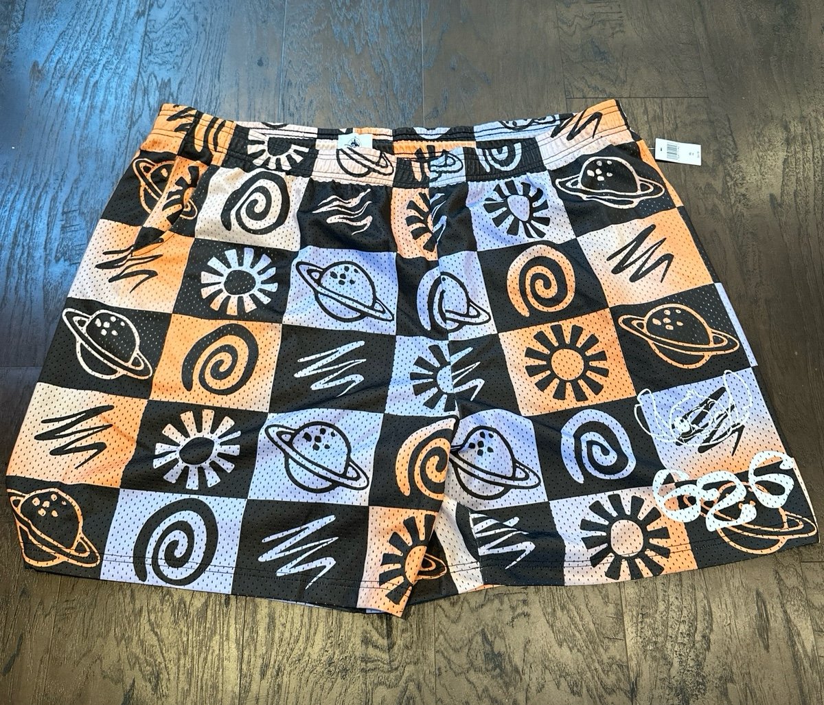 Disney Parks Mens 3x Mesh shorts Multicolor All Over Print Planets nwt