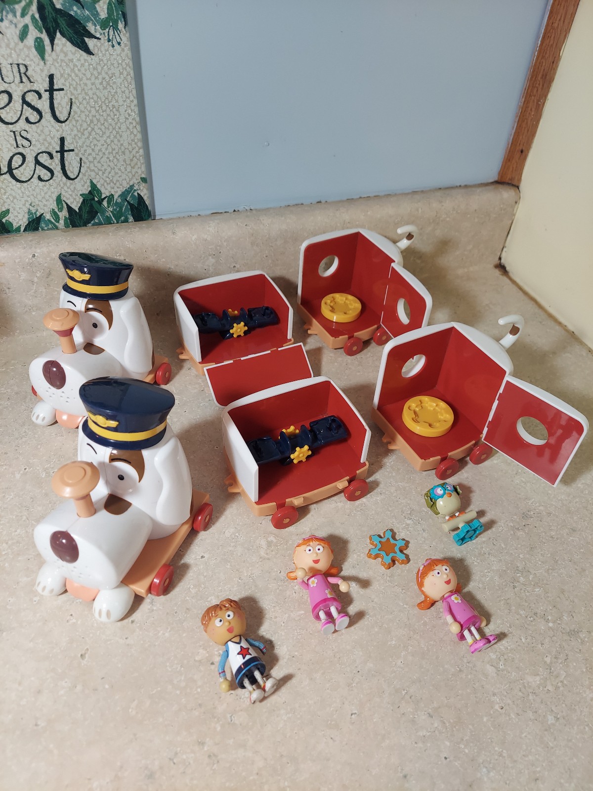 2 Tickety Tok Tufferty musical dog trains