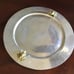 Silver Plated Mexican Platter with Bronze Frogs