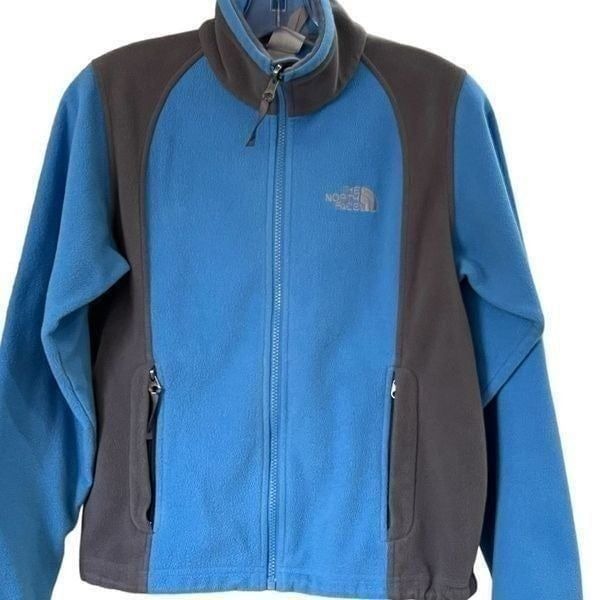 THE NORTH FACE Women's Coat Jacket Outerwear Full Zip Blue Grey XS