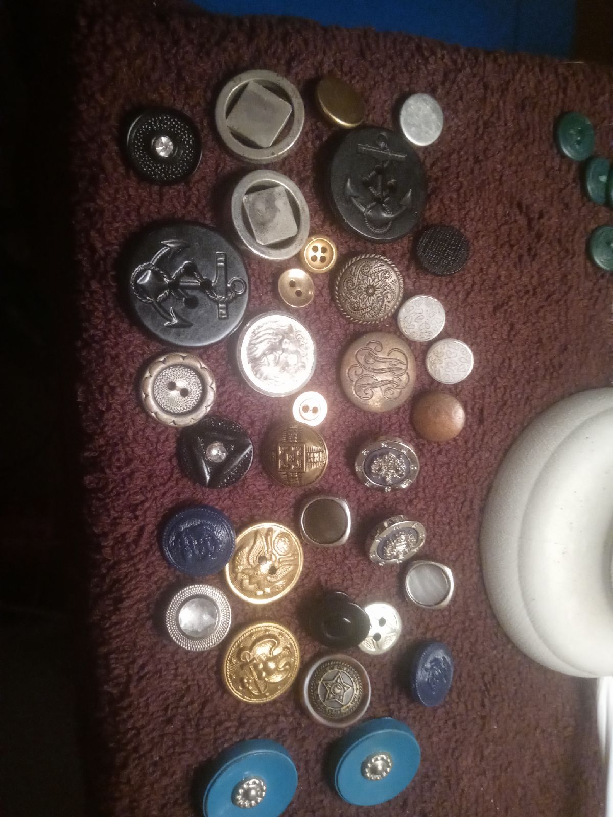 Vintage military buttons