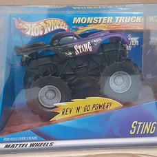 Mattel Monster Jam 2000 Motorized AEW WCW STING Rev n Go Power Truck Scale 1:43