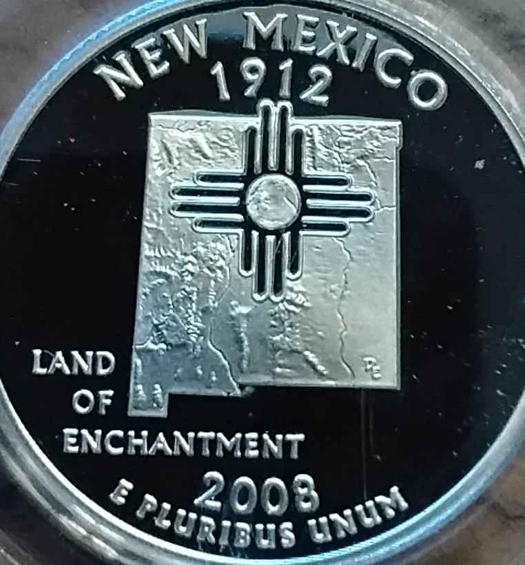 2008 S Silver New Mexico State Proof Quarter PCGS PR69DCAM #3192
