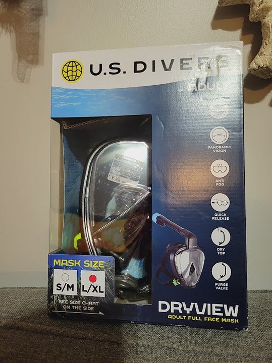 BRAND NEW U.S. Divers Dryview Full Face Mask Size Large / X Large
