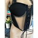 Akira Neither Here Nor There Black Mesh Corset Top sz M NWT