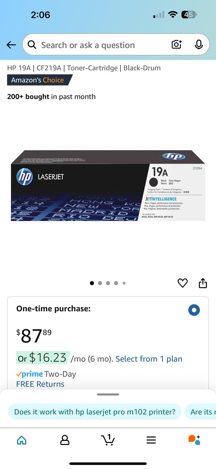 HP 19A Laserjet Ink