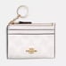 COACH Mini Skinny ID Card Case Signature Print Glacierwhite NWT