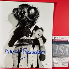 David Frankham Signed Return Of The Fly B&W 8x10 Photo Autograph JSA COA