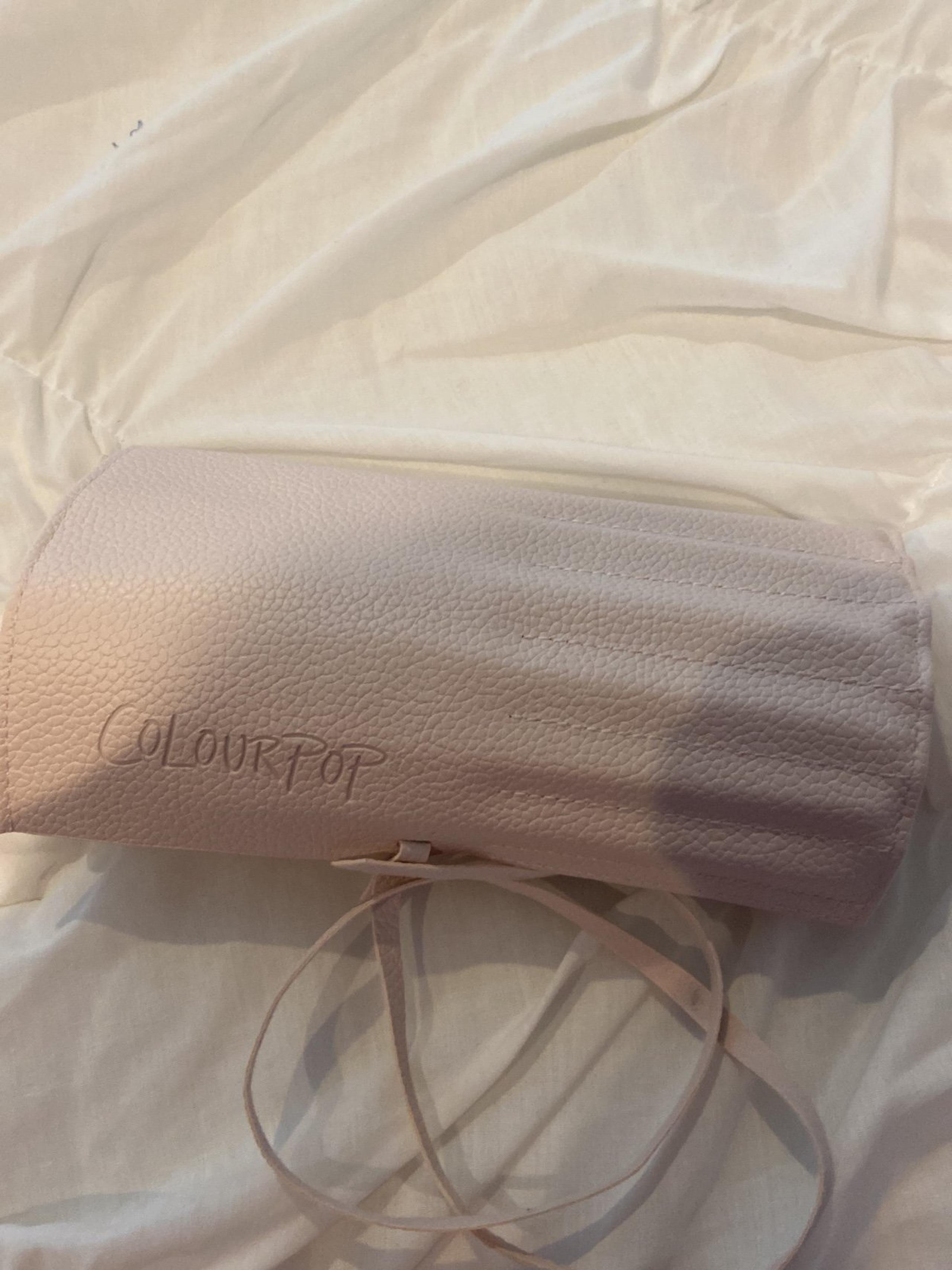 Colour pop rose gold make up brushes set