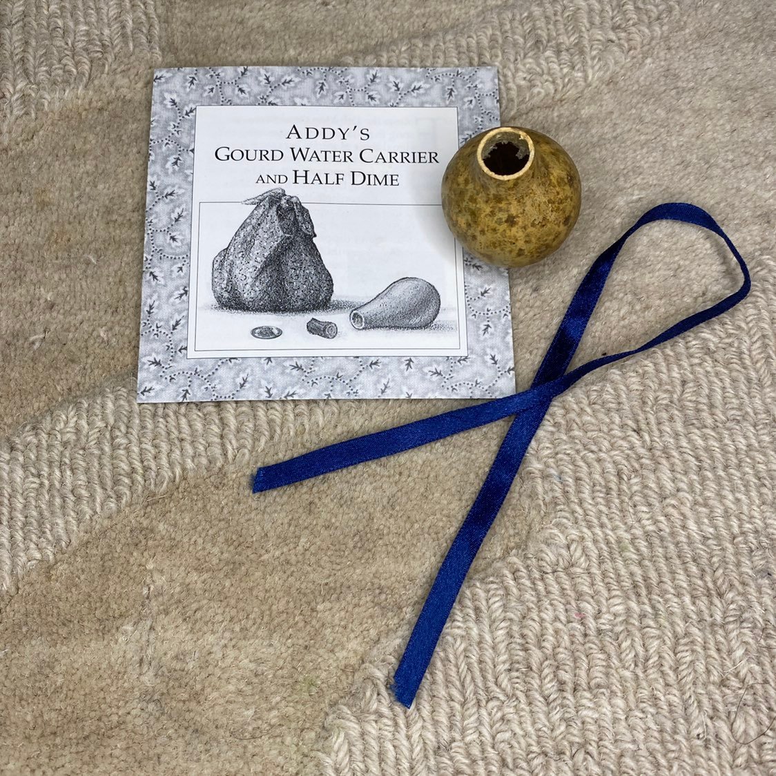 PLEASANT COMPANY / AMERICAN GIRL Addy Meet Ribbon, Gourd Water Carrier & Pamphle