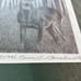 Signed 1986 Bruce S. Garrabrandt Whitetail Deer Buck Art Sketch Rustic Cabin VTG