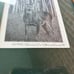 Signed 1986 Bruce S. Garrabrandt Whitetail Deer Buck Art Sketch Rustic Cabin VTG