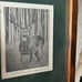 Signed 1986 Bruce S. Garrabrandt Whitetail Deer Buck Art Sketch Rustic Cabin VTG