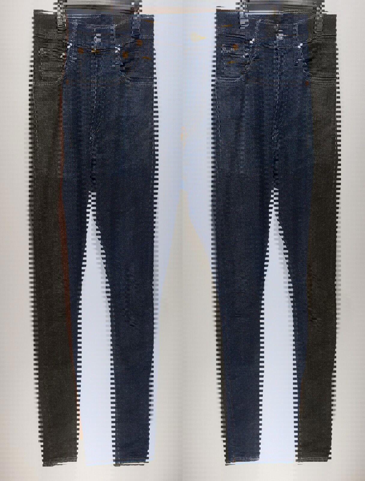 Mens Polo Ralph Lauren The Sullivan Slim Selvedge Denim Blue Jeans Size 32x30