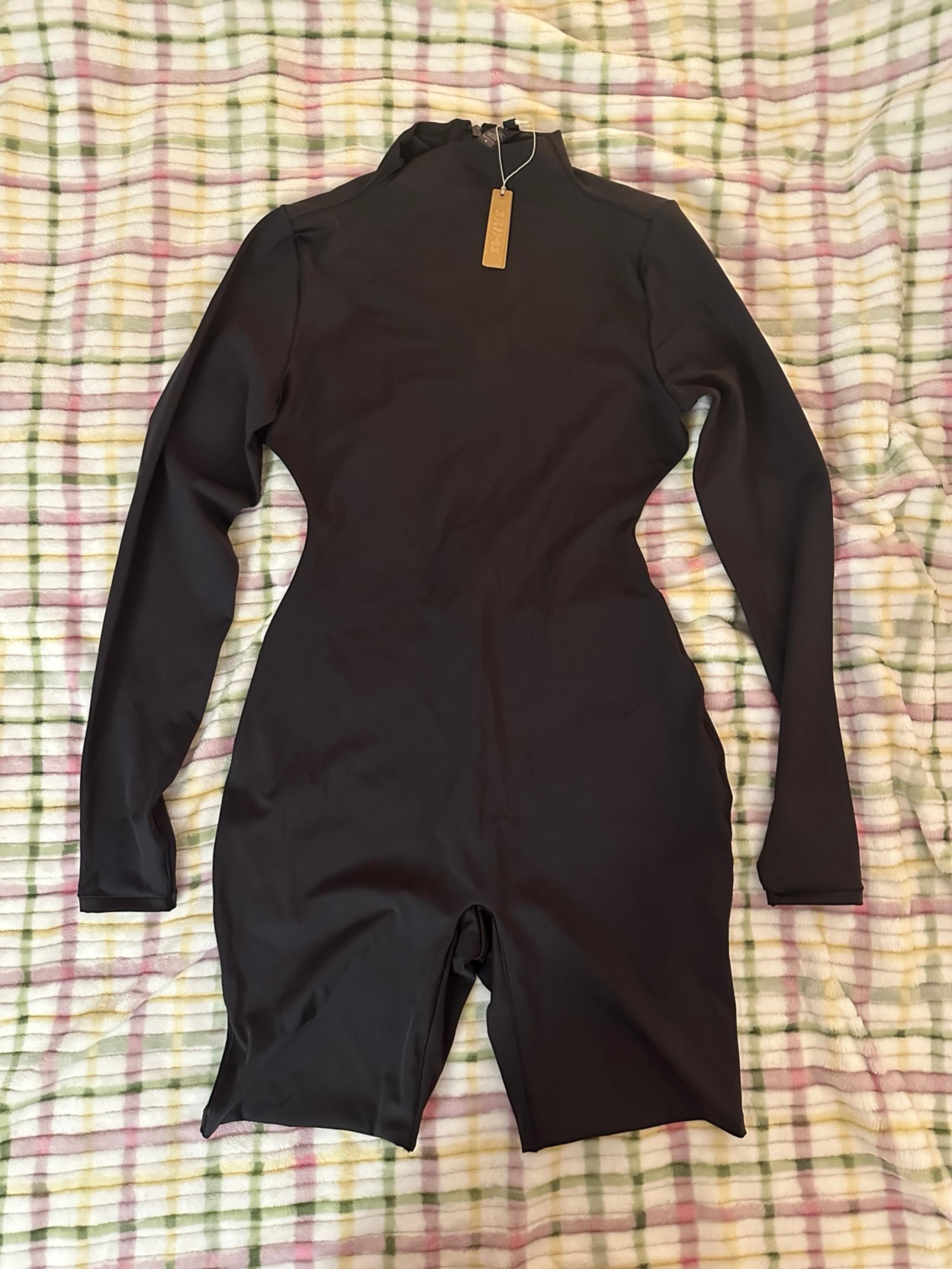 SKIMS Mockneck Longsleeve Mid Thigh Jumpsuit