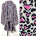 Victoria’s Secret Plush Pink Heart Print Short Bath Robe size XS/S