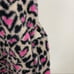 Victoria’s Secret Plush Pink Heart Print Short Bath Robe size XS/S