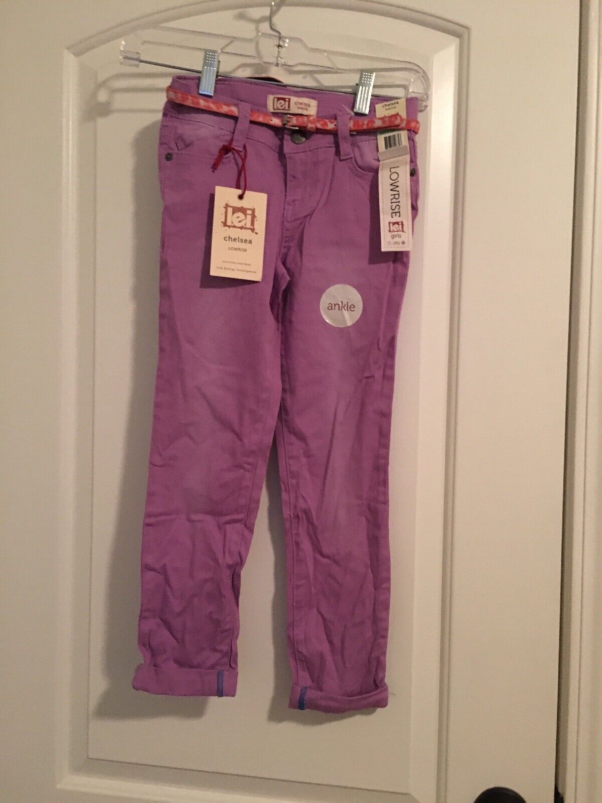 Lei Chelsea Girls Purple Jeans Pants Zip & Button Pockets Choose Your Size