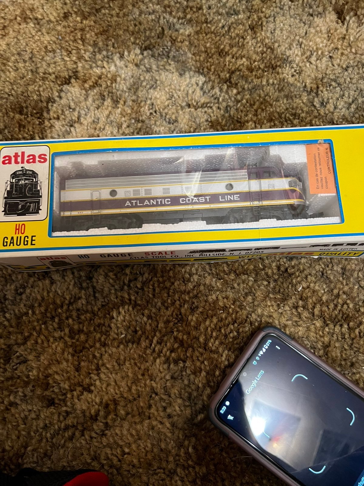 Atlas Atlantic coast line model train engine