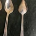 Six IS & Company, International Silver Curved Edge Trianon Dessert Spoons