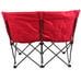 Ozark Trail Camping Love Seat Chair, Red, Adult use