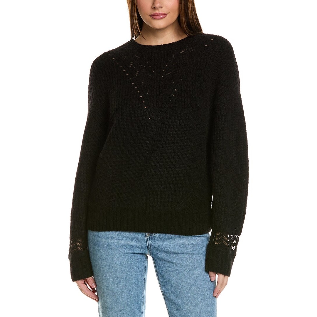 MSRP 300 NWT The Kooples Wool & Alpaca Knit Sweater Size L ~ SAME DAY SHIP