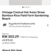 Vintage connical bamboo Asian hat