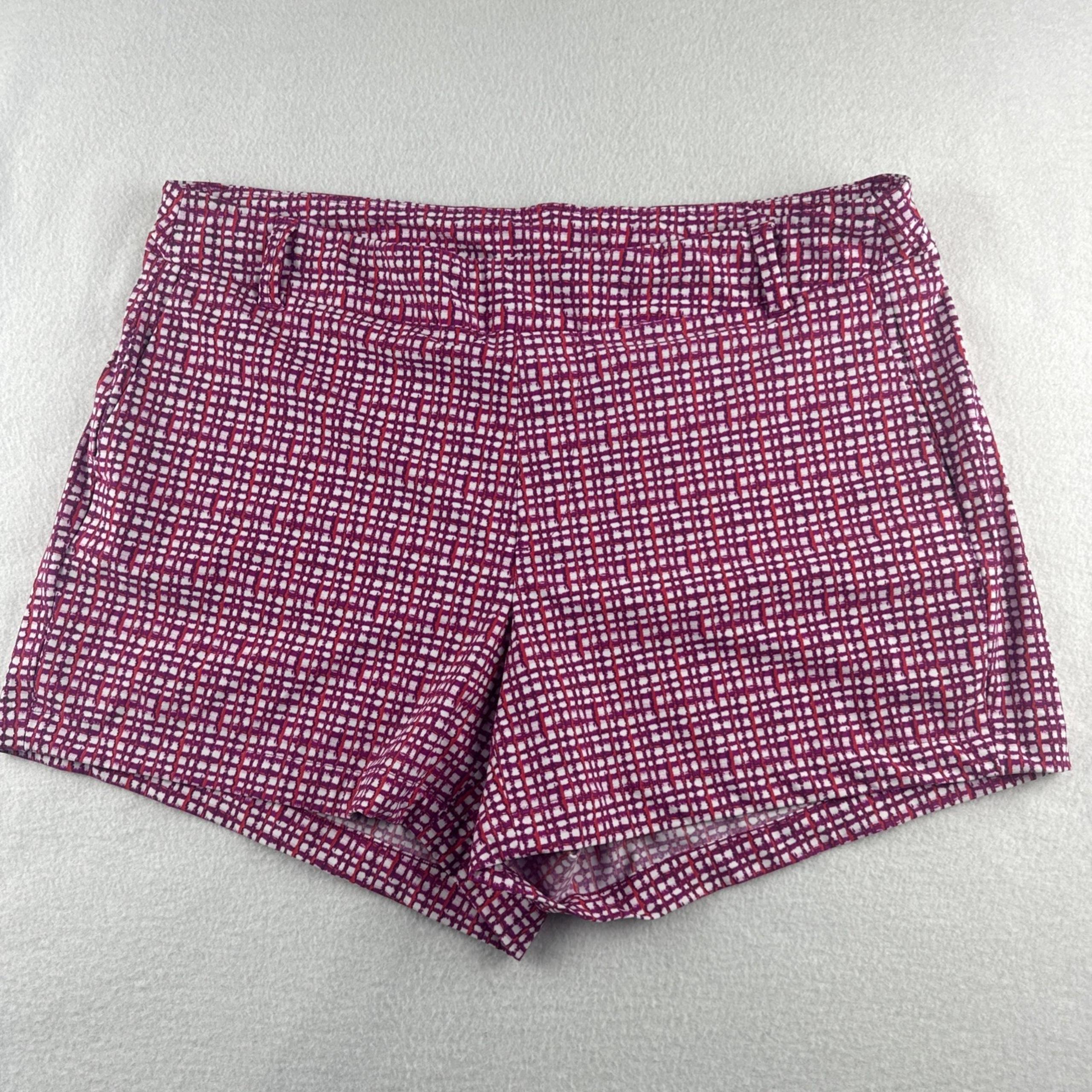 SPANX Sun Shorts Women's XL  Gingham print design  6" Pull On UPF 50 Swim