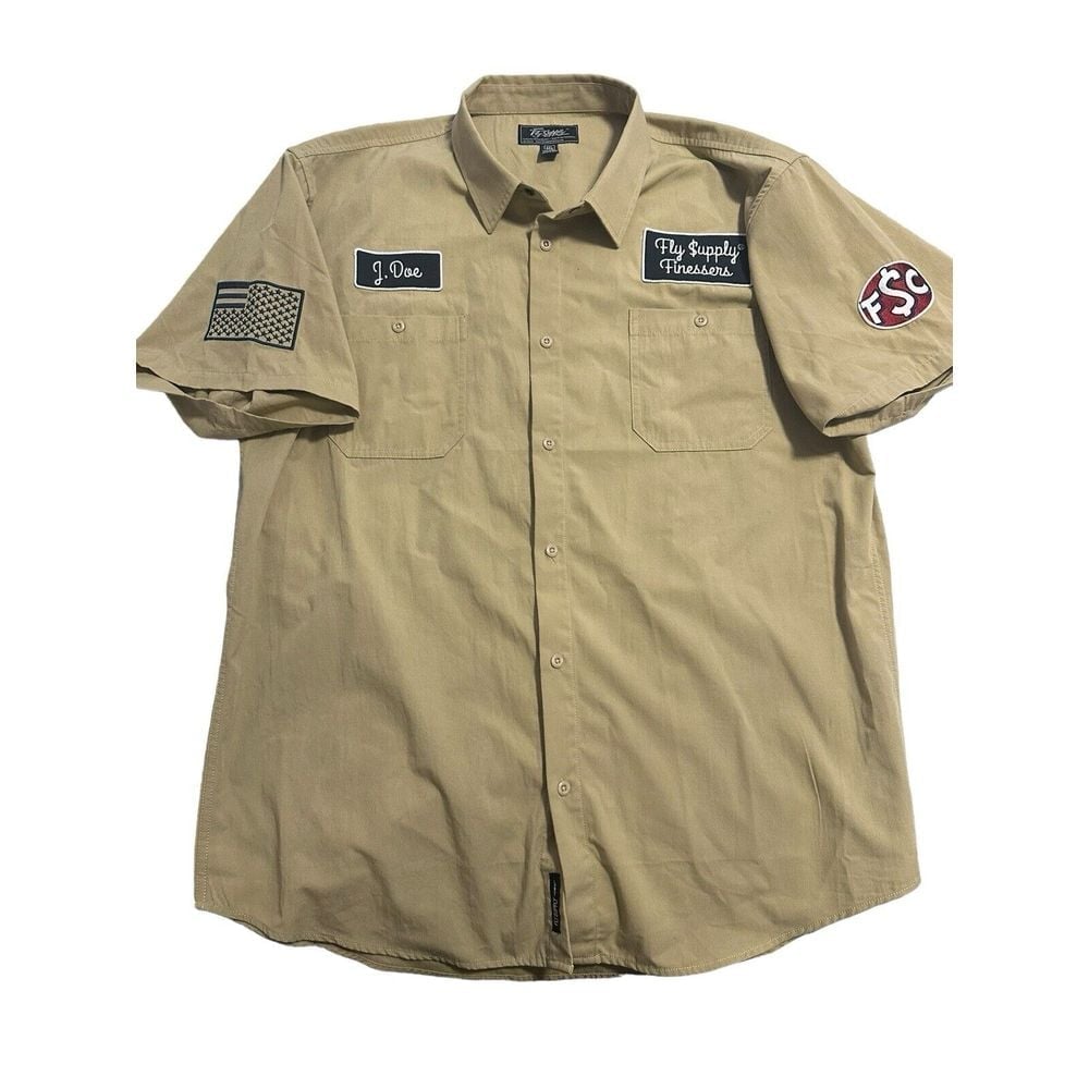 Fly Supply Mechanics Button Down Shirt Finessers 3XL