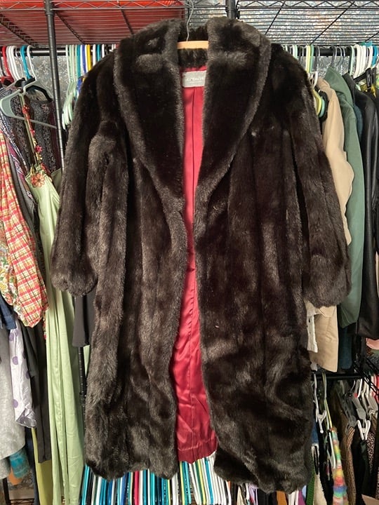 Vintage Jordache Faux Fur Coat