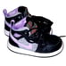 Nike Air Jordan 1 Mid SE Houndstooth Black Lilac White Toddler Size 5c Sneakers