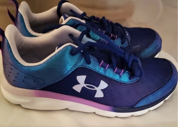 Under Armour Girls' Grade School UA Assert 8 Frosty Running Shoes Size 6 NWOB