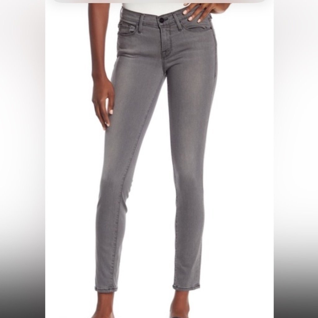 FRAME Le Skinny de jeanne mid rise in grey size 27 EUC!!