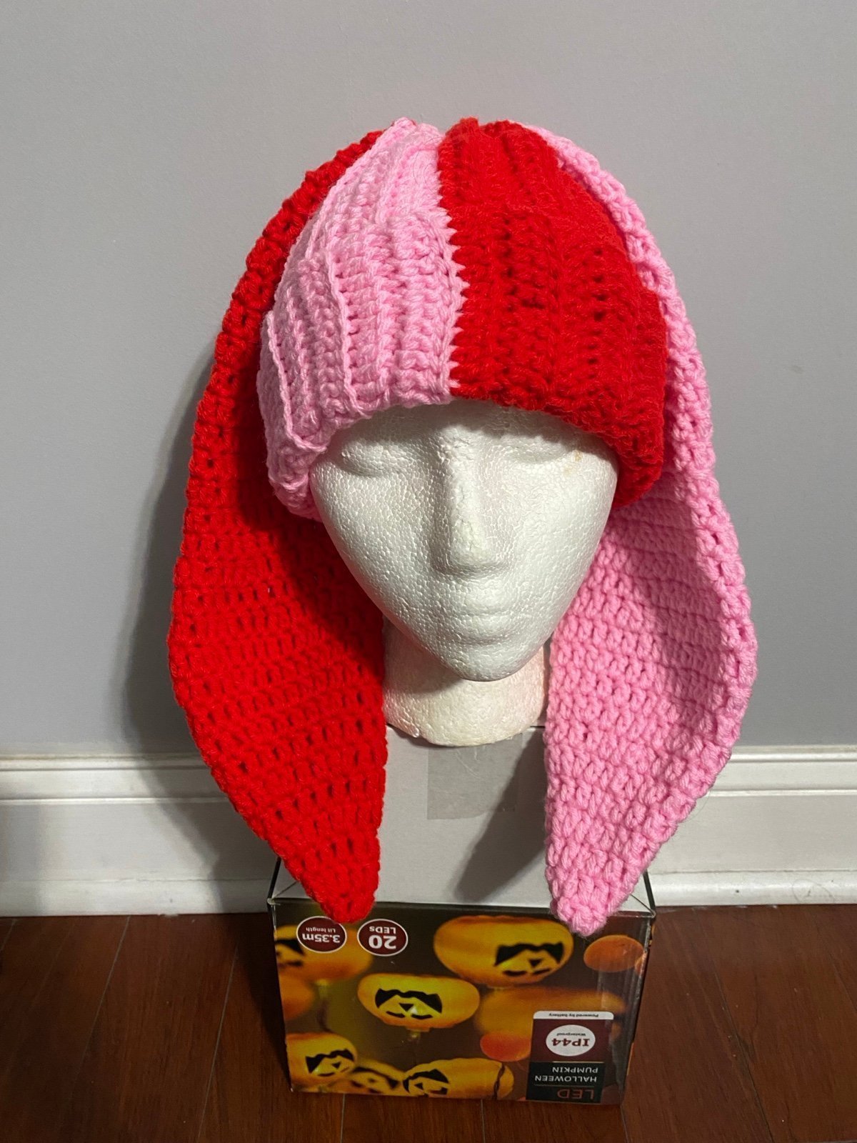 Valentine’s Day crochet bunny beanie 40