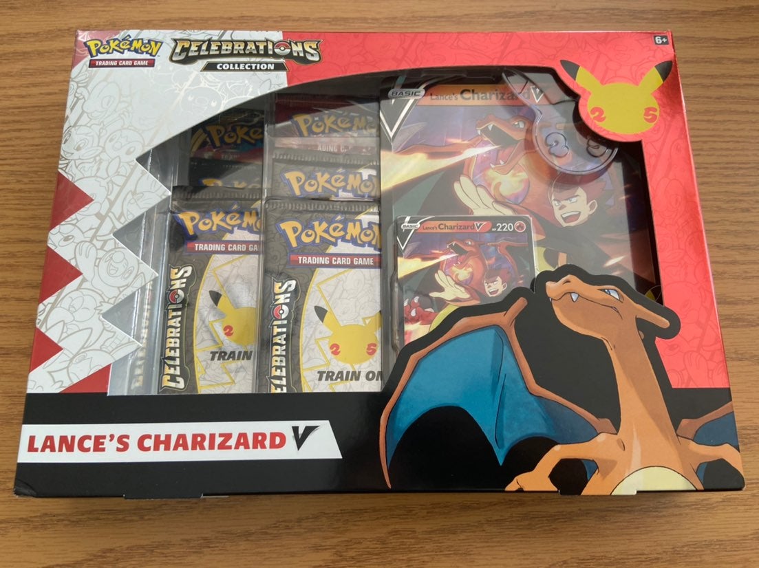 Pokemon celebrations lance's charizard collection box