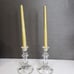 Vintage Elegant Toscany Lead Crystal Austria Candle Holder 6 Set of 2 Taper