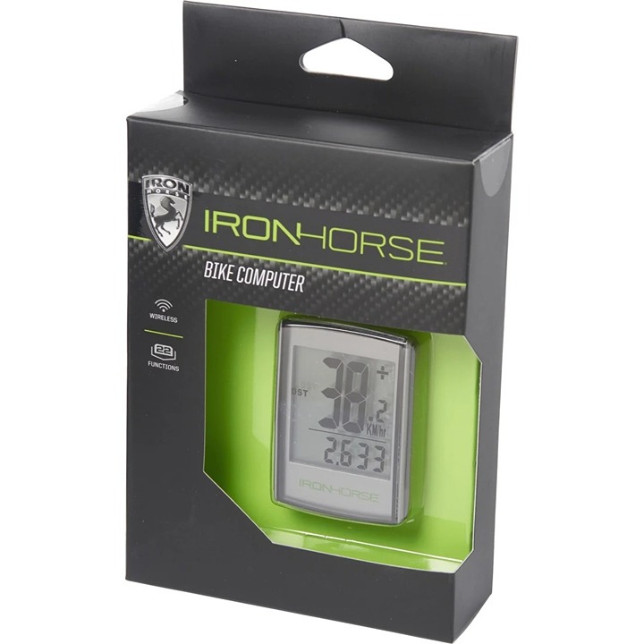 IRONHORSE Iron Horse Bike Bicycle Computer Wireless 22 Functions NEW Speedometer