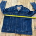 Levis Denim Jacket Mens XL Blue Type 3 Trucker Biker Grunge Faded 72334