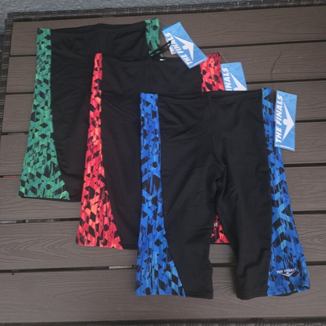 The Finals Boy Men OMEGA Bundle Drawstring Omega Reactor Swim Jammer Size 28 New
