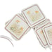 Vtg St. Michael Floral Tea Time Melamine Pot Trivet Teabag Plate & 10 Coasters
