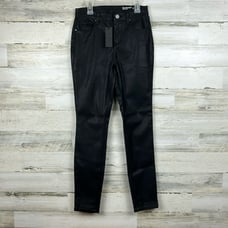 Blank NYC by Free People womens sz 26 vegan leather mid rise skinny pants new