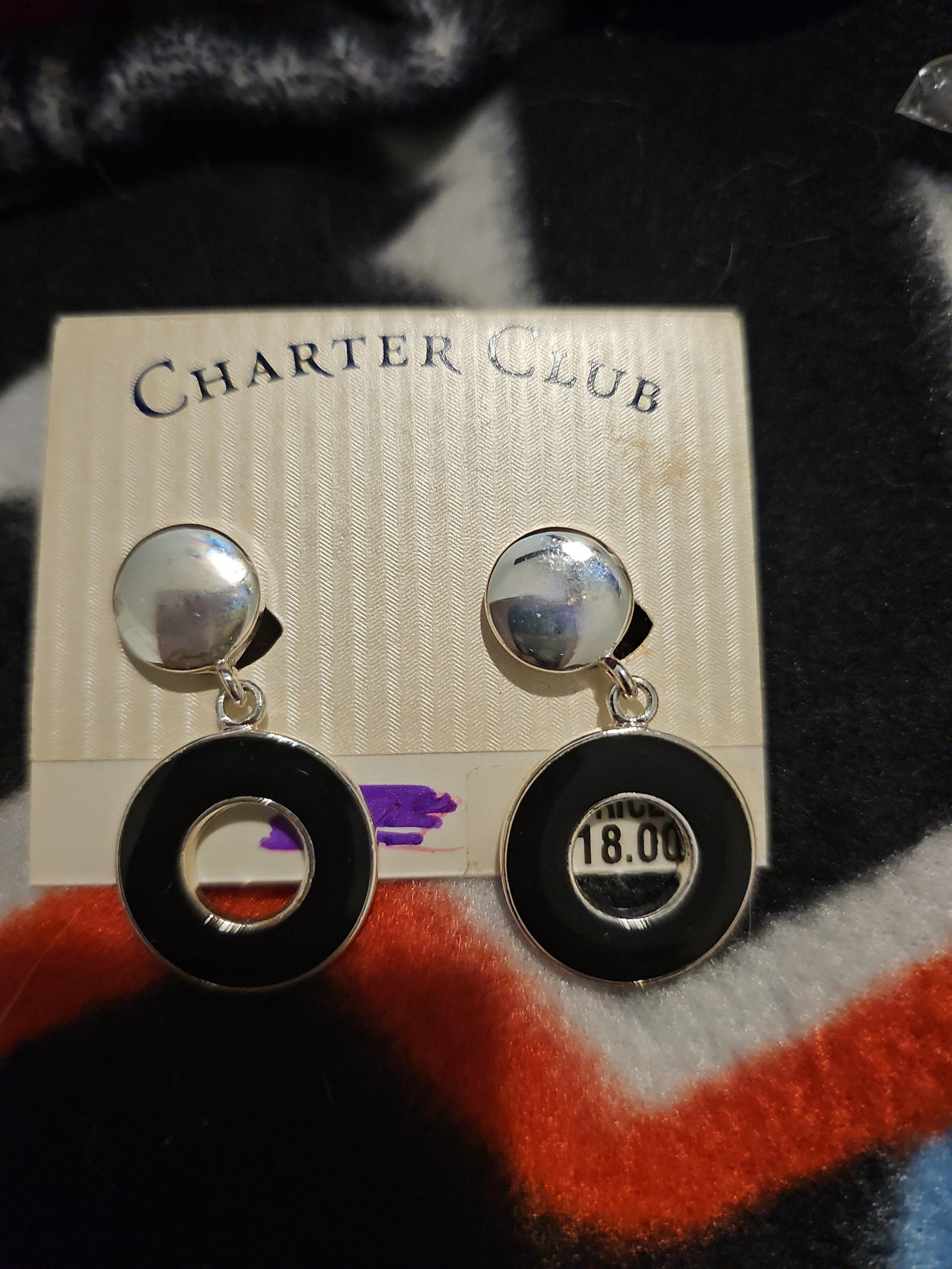 Charter Club Clip-On Round Circle Womens Earrings NWT Jewelry