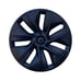 4 Tesla Model Y 19” Matte Black Wheel Covers Hubcaps