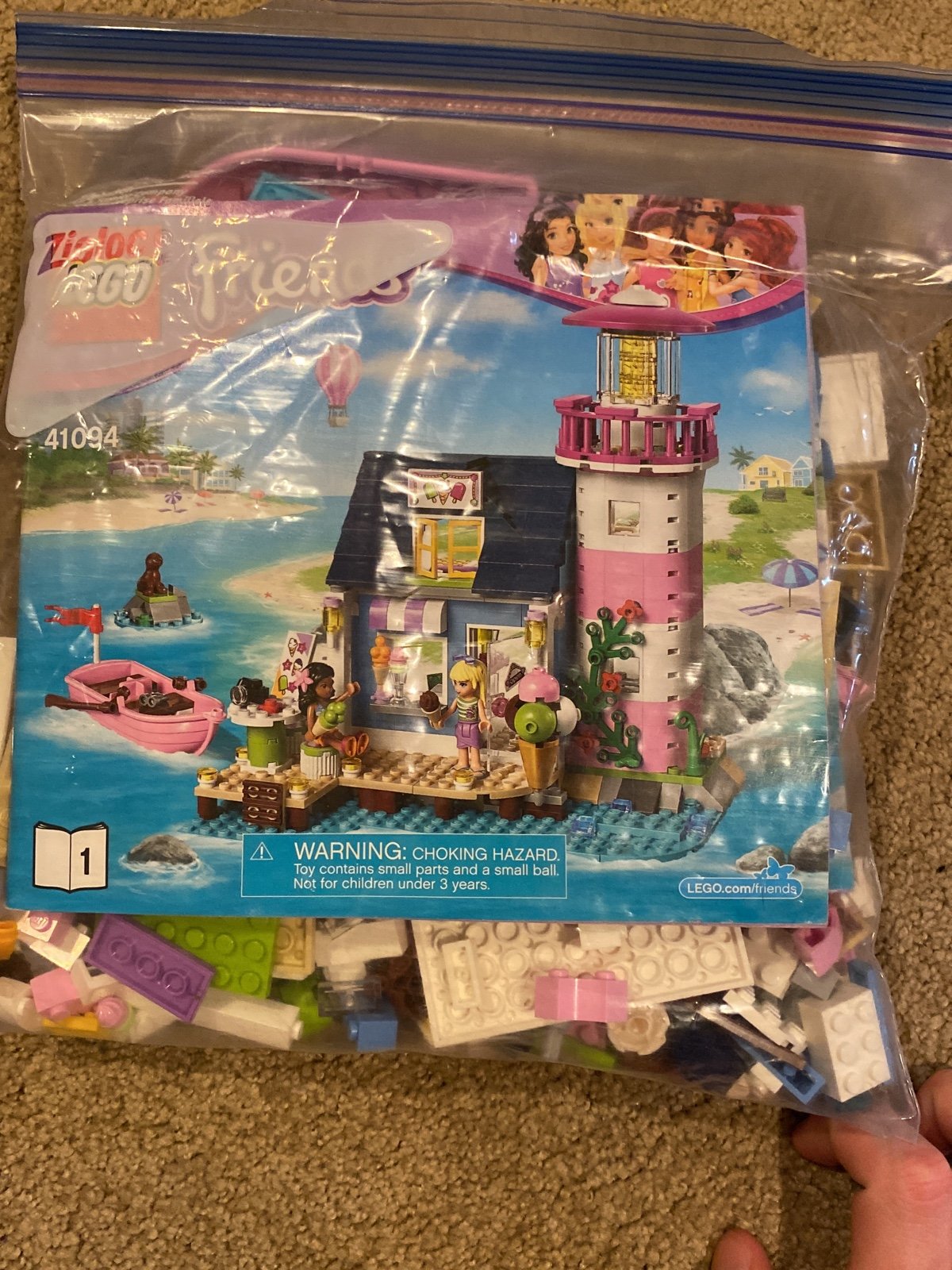 LEGO friends heart lake lighthouse