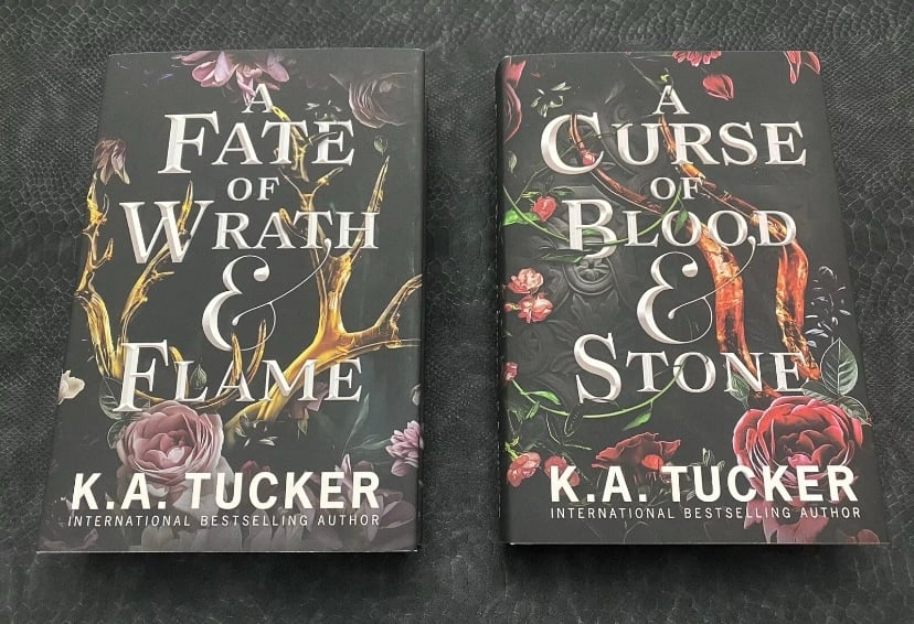 OOP Fate & Flame Set A Fate Of Wrath and Flame Bk 1&2 K.A. Tucker SIGNED LIMITED