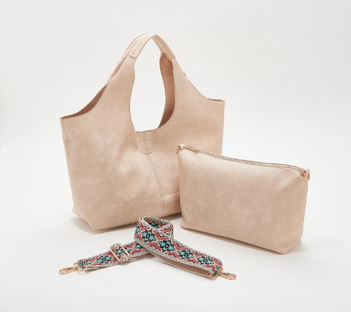 Cream - AHDORNED 2-in-1 Hobo with Pouch