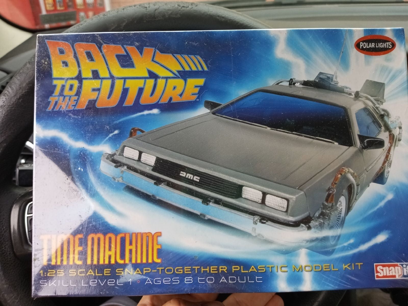 Back to the future time machine plastic